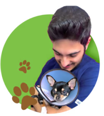 man and dog
